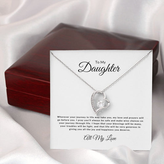 To My Daughter - Wherever Your Journey | All My Love | Forever Love Necklace