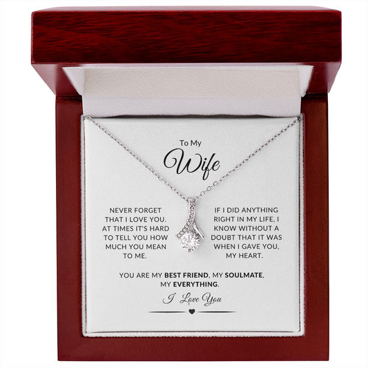 To My Wife - Never Forget I Love You | Alluring Beauty Necklace