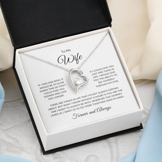 To My Wife - One Wish | Forever and Always | Forever Love Necklace