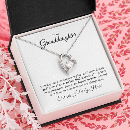 To My Granddaughter | Pages of My Life | Forever in My Heart | Forever Love Necklace