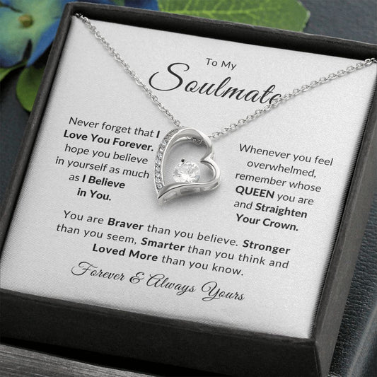 To My Soulmate - Never Forget I love You Forever | Forever Love Necklace